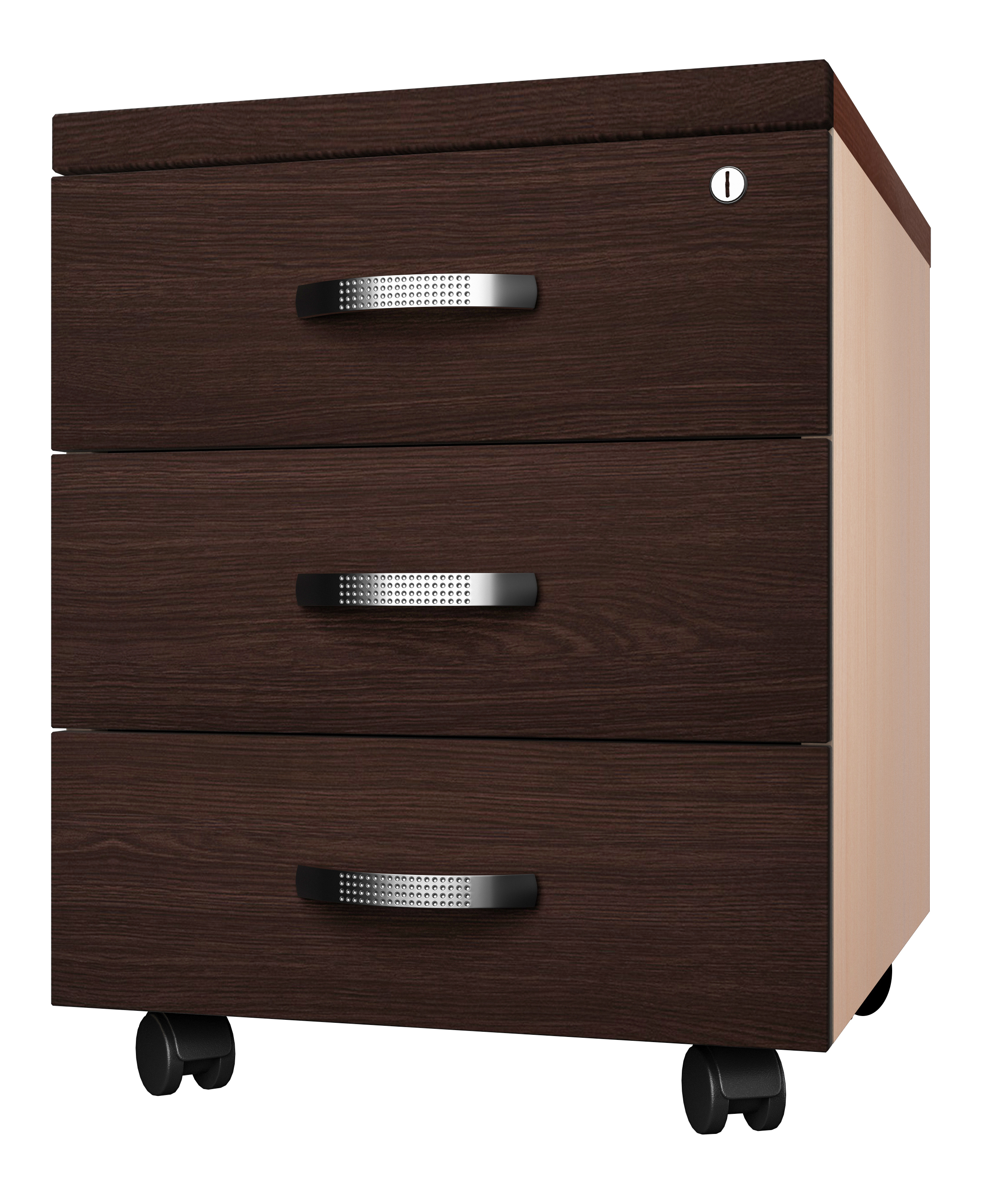 Тумба мобільна МАКСІ-МЕБЛІ (3 ящика+замок) Буран (11023)